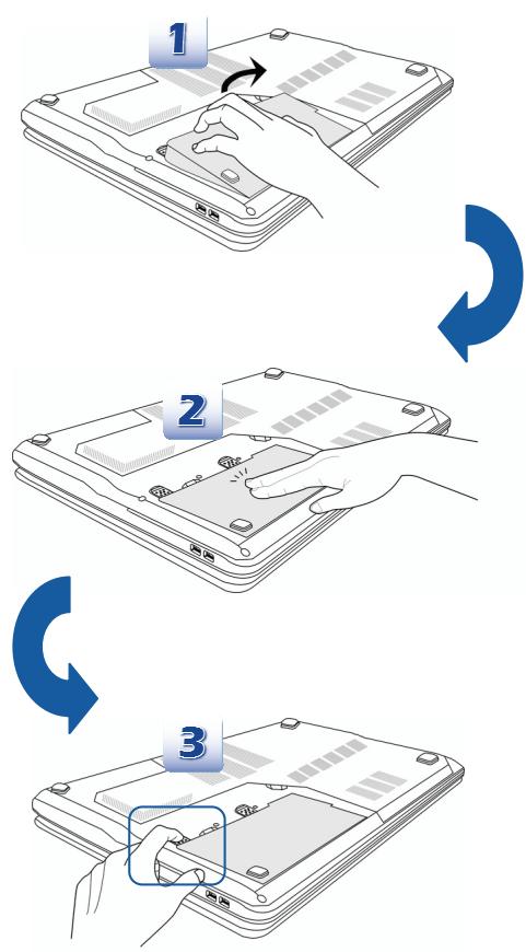 MSI GT70 2OC-023FR,  GT70 2OC-024FR,  GT70 2OC-025FR - Installer l'ensemble batterie - 1