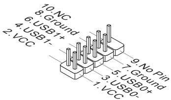 MSI Z87 MPOWER - JUSB1\~2: USB 2.0 Expansion Connectors - 2