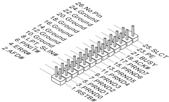MSI Z87 MPOWER - JLPT1: Parallel Port Connector - 2