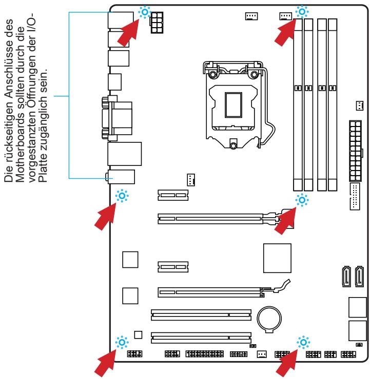 MSI Z87 MPOWER - Schraubenlöcher für die Montage - 1
