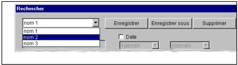 Rechercher nom 1 nom 1 nom 2 nom 3 Enregistrer Enregistrer sous Supprimer Date 10/01/01 10/01/01