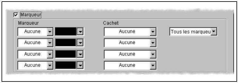 Marqueur Marqueur Cachet Tous les marqueu Aucune Aucune Aucune Aucune Aucune Aucune Aucune Aucune
