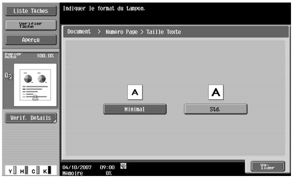Liste Taches Verifier Tache Apercu Bacifier Auto 100.0% 02 Verif. Details Indiquer le format du tampon. Document > Numéro Page > Taille Texte A Minimal A Std. 04/10/2007 09:00 Mémoire 02 03- Lider