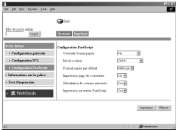 KONICA MINOLTA CF3102P - Configuration PostScript - 1