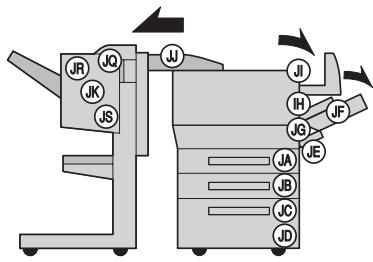 KONICA MINOLTA CF3102P - Codes et localisation des serrages papier - 3