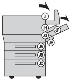 KONICA MINOLTA CF3102P - Codes et localisation des serrages papier - 1