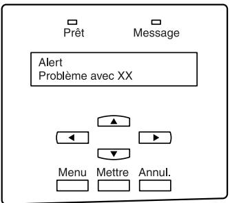 KONICA MINOLTA CF3102P - Quand le message "Problème avec ## / ##" s'affiche - 1