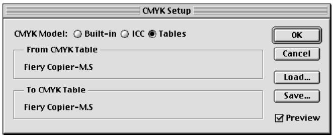 KONICA MINOLTA FIERY X2 FOR CF900 - POUR CHARGER LES TABLES DE SEPARATION SOUS PHOTOSHOP 4.0 : - 4
