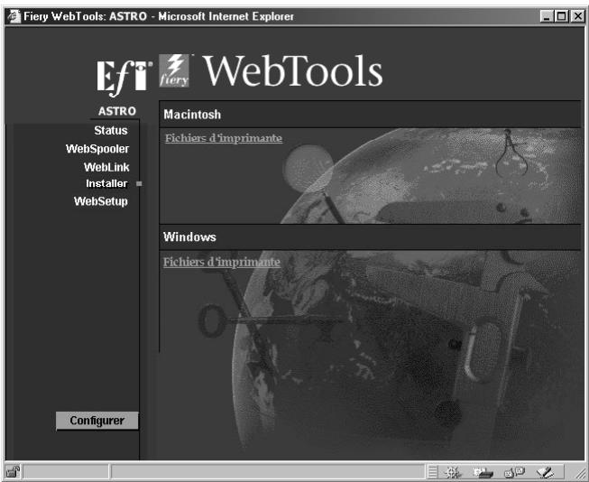 KONICA MINOLTA FIERY X2 FOR CF900 - Utilisation du programme WebTool Installation - 1