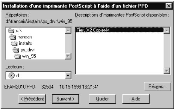 KONICA MINOLTA FIERY X2 FOR CF900 - Configuration de l'impression PostScript avec Windows 95 - 3