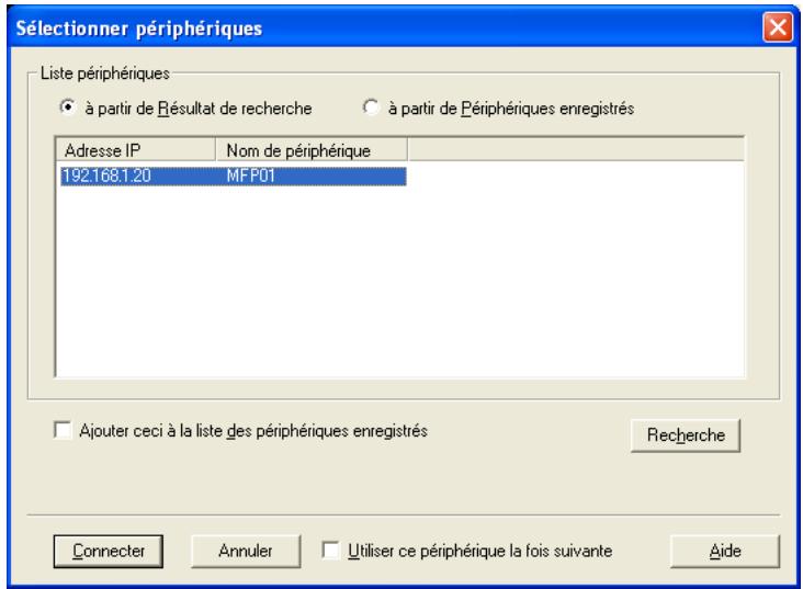 KONICA MINOLTA REAL TIME TWAIN 101 - Sélection d'un périphérique - 4