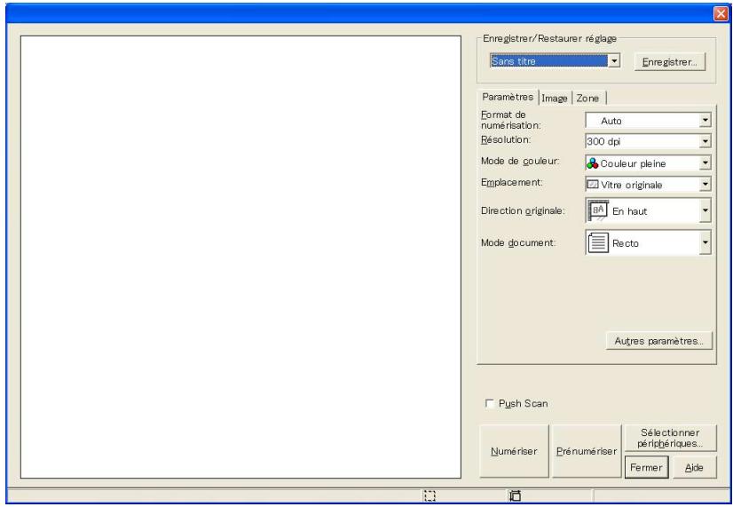 KONICA MINOLTA REAL TIME TWAIN 101 - Sélectionnez le périhérique devant être connecté, puis cliquez sur [Connector]. - 2