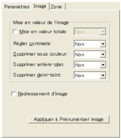 KONICA MINOLTA REAL TIME TWAIN 101 - Paramètres de l'onglet Image - 1