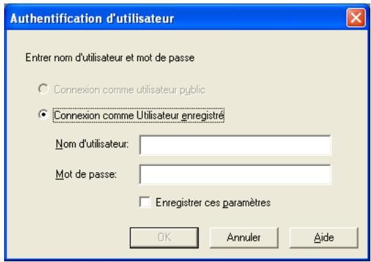 KONICA MINOLTA REAL TIME TWAIN 101 - Effectuer l'opération d'authentication d'utilisateur - 1