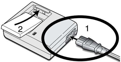 KONICA MINOLTA DIMAGE XI - Chargement de la batterie au lithium - 1