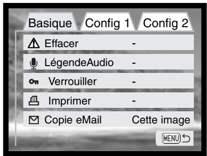 KONICA MINOLTA DIMAGE XI - Navigation dans le menu Mode Lecture - 6