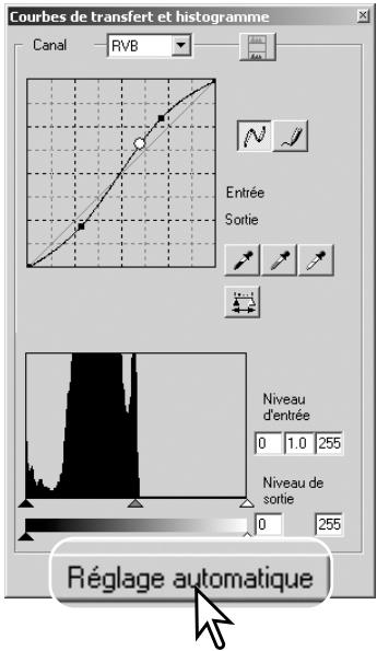 KONICA MINOLTA DIMAGE SCAN DUAL IV - Réglage auto de corrections par courbes / historique - 1
