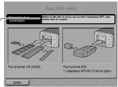 KONICA MINOLTA DIMAGE SCAN DUAL IV - Utilisation de l'utilitaire Easy Scan - 1