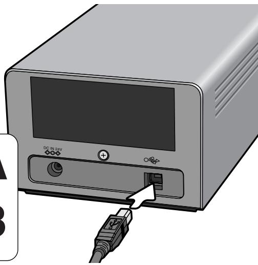 KONICA MINOLTA DIMAGE SCAN DUAL IV - Connexion du cable USB - 2