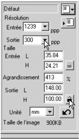 KONICA MINOLTA DIMAGE SCAN DUAL IV - Exemples de réglages de numérisation - 2