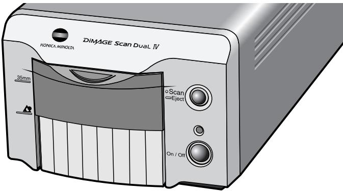 KONICA MINOLTA DIMAGE SCAN DUAL IV - Ejection d'un passage-vues - 2