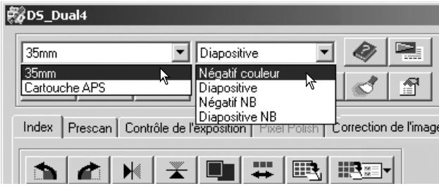 KONICA MINOLTA DIMAGE SCAN DUAL IV - Réglages du scanner - 1