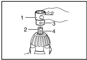 MAKITA BTW200 - Installing or removing socket - 1