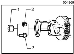 MAKITA 3706 - Changing the collet cone - 1