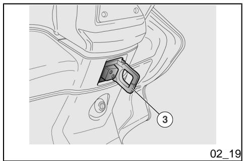 APRILIA ATLANTIC 500 SPRINT - Ouverture du compartment de rangement avant (02_18) - 1