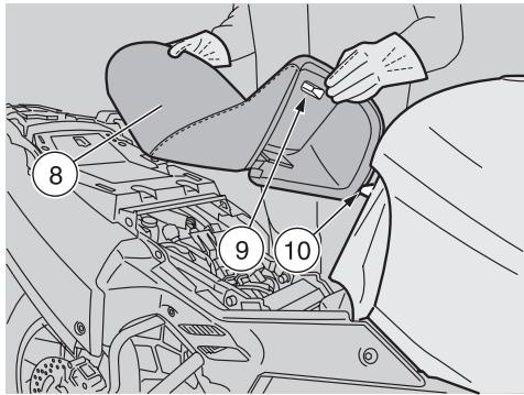 APRILIA ETV MILLE CAPONORD ABS - DEPOSE DE LA SELLE DU PILOTE - 1