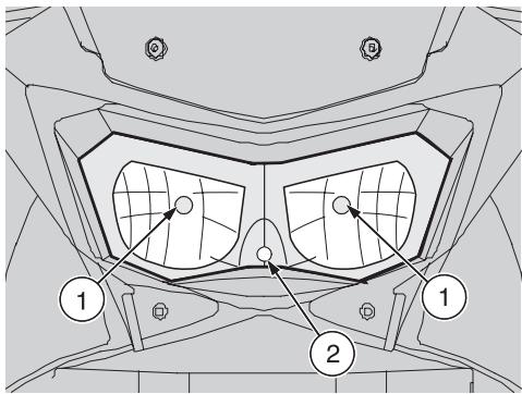 APRILIA ETV MILLE CAPONORD ABS - REEMPLACEMENT DES AMPOULES DU TABLEAU DE BORD - 1