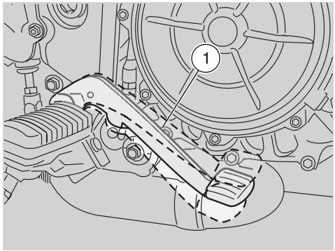 APRILIA ETV MILLE CAPONORD ABS - REGLAGE DU LEVIER DE CHANGEMENT VITESSE - 1