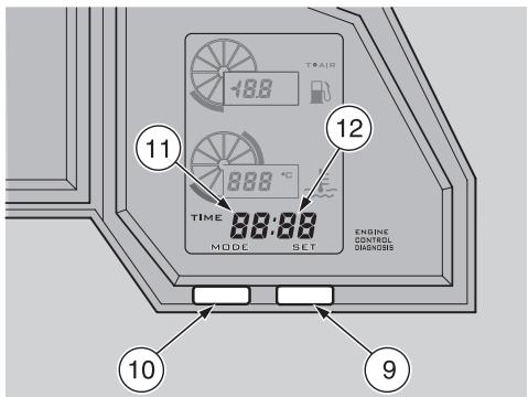 APRILIA ETV MILLE CAPONORD ABS - REGLAGE DE L'HORLOGE (HEURES ET MINUTES) - 1