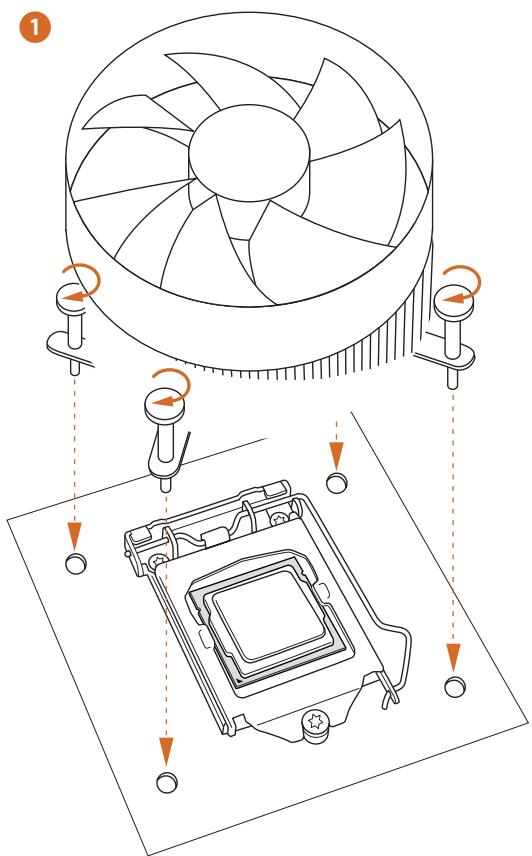 ASROCK B85M, B85M-HDS, B85M-ITX - Installing the CPU Fan and Heatsink - 2