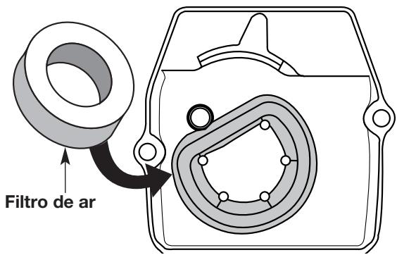 MTD BV3100 - Instalacao do carter do filtro de ar/escape - 2