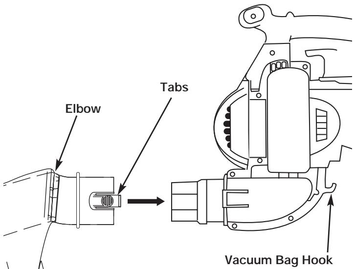 MTD MB320BV - Installing the Vacuum Bag - 1