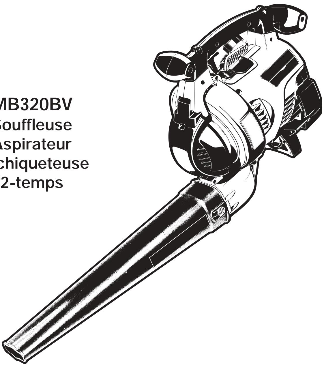 MTD MB320BV - Manuel de l'utilisateur - 1