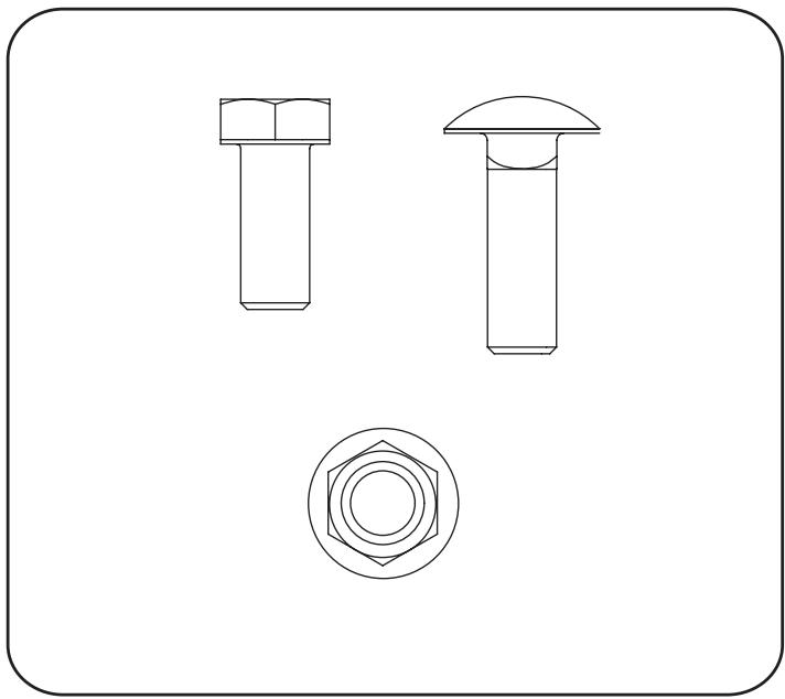 MTD OEM-190-180A - CONTENIDO DEL PAQUETE DE ELEMENTOS DE FERRETERIA - 1