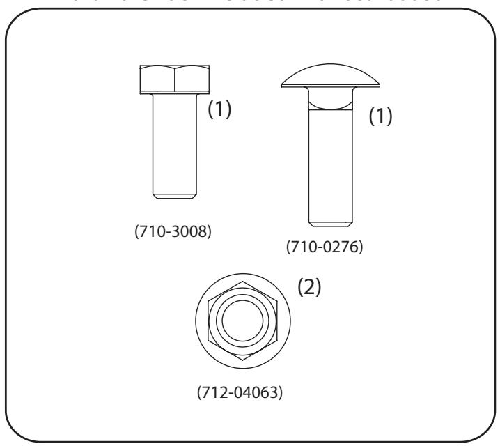 MTD OEM-190-180A - CONTENTS OF HARDWARE PACK - 1