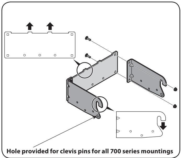 MTD OEM-190-180A - Assemble Mounting Brackets - 1