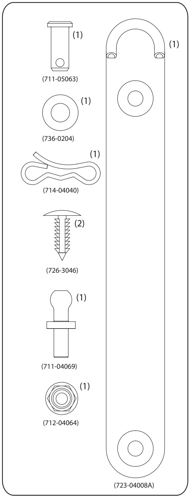 MTD OEM-190-180A - CONTENTS OF HARDWARE PACK - 3