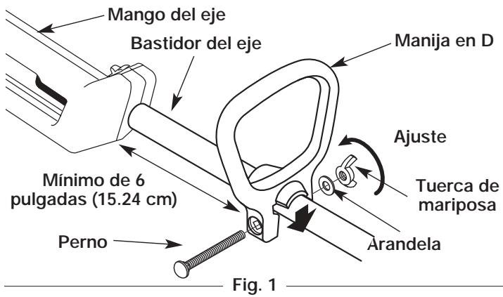MTD TB32CS - INSTALLACION Y AJUSTE DE LA MANIJA EN D - 1