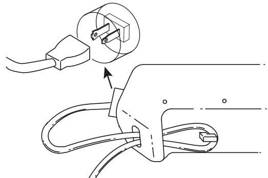 MTD TB32CS - CONEXION DEL CORDON DE ENERGIA - 1