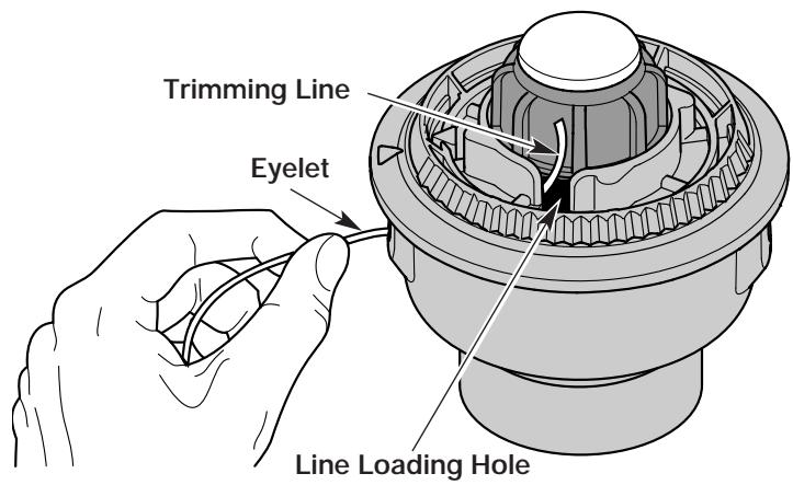 MTD YM26SS - Winding the Inner Reel With New Line - 3