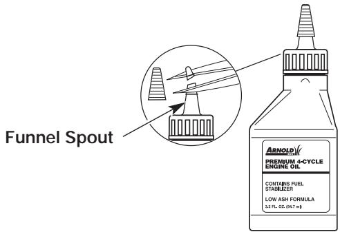 MTD YM26SS - ADDING OIL TO CRANKCASE - INITIAL USE - 1
