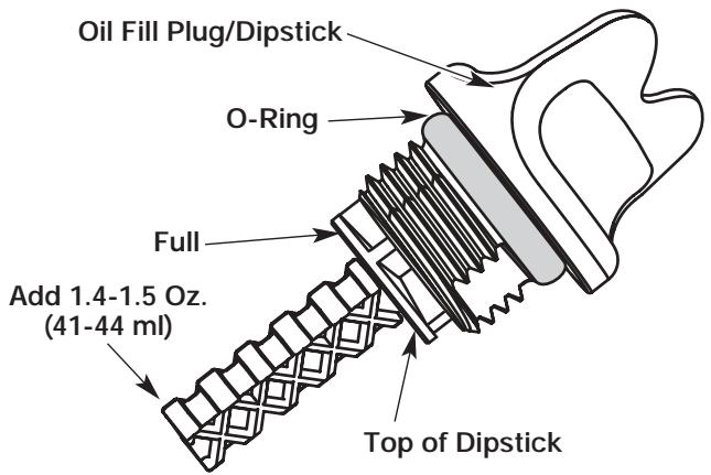 MTD YM26SS - CHECKING THE OIL LEVEL - 2