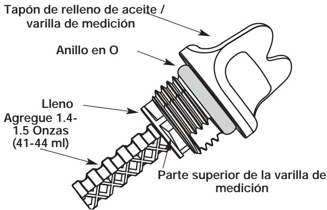 MTD YM26SS - INSPECCION DEL NIVEL DE ACEITE - 2