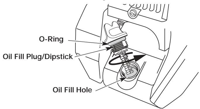 MTD YM26SS - ADDING OIL TO CRANKCASE - INITIAL USE - 2