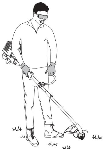 MTD YM26SS - COMO SOSTENER EL RECORTADOR - 2