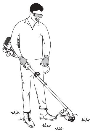 MTD YM26SS - HOLDING THE TRIMMER - 2